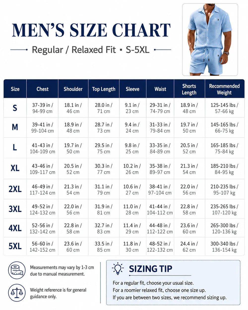 🔥 Men’s Waffle Textured Open Collar Shirt & Drawstring Shorts 2 Piece Set!