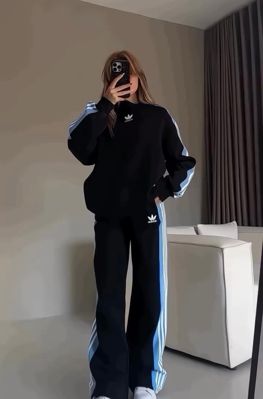 Side Stripe Printed Tracksuit