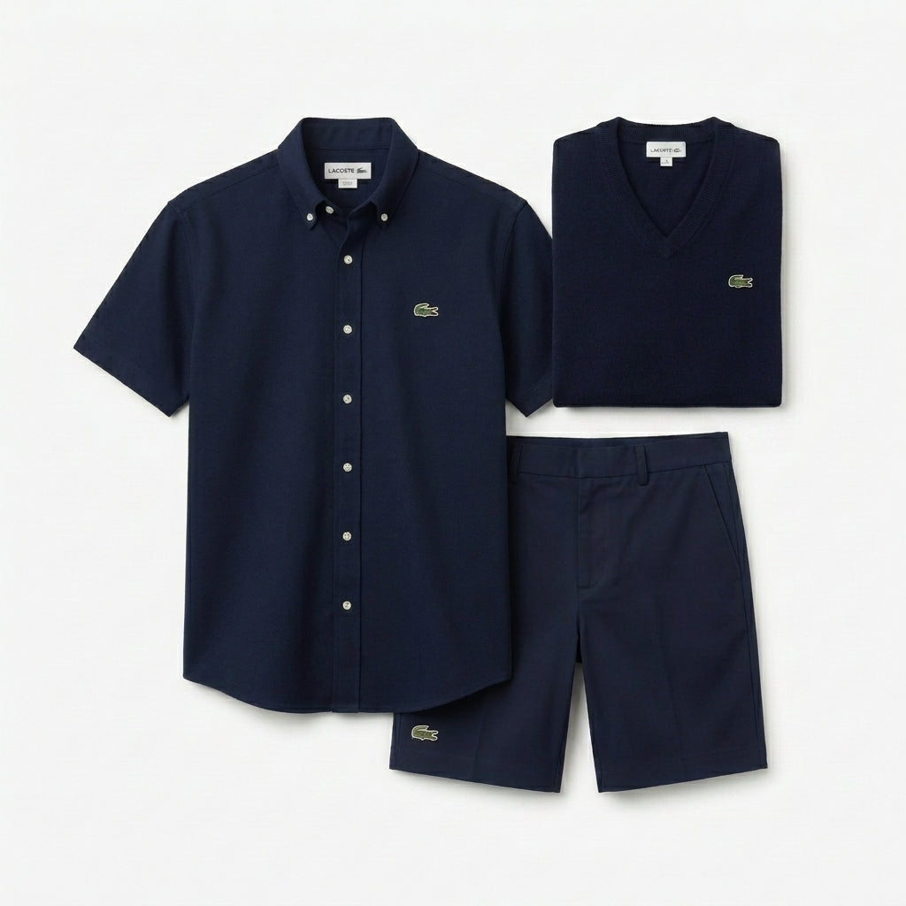 🔥 Lacoste 3-Piece Business Casual Matching Set
