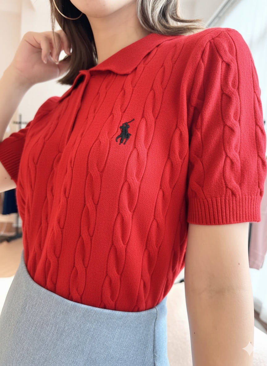 Women's Ralph Lauren Knit Polo Shirt