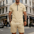 🔥 Under Armour Half Zip Polo & Shorts 2 Piece Set
